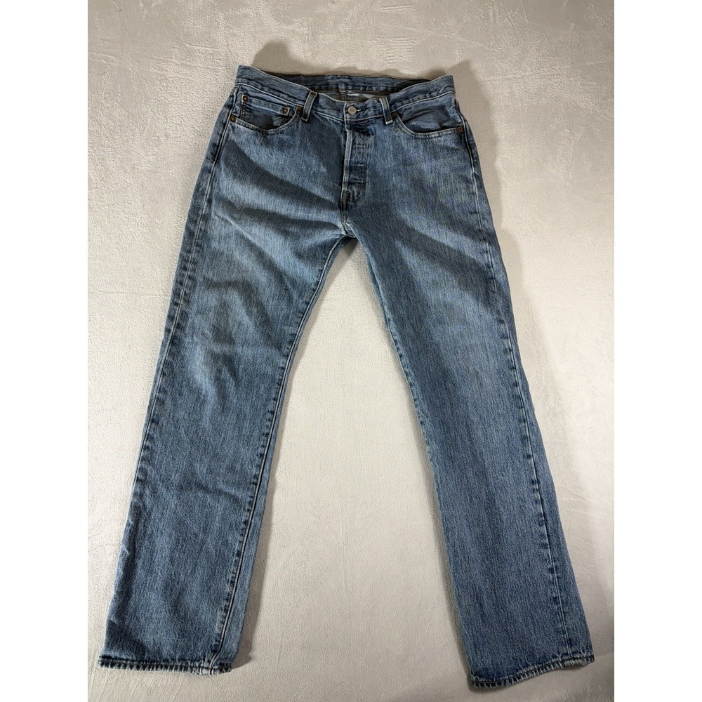 Vintage Levi's 501 Button Fly Straight Leg‎ Denim Jeans 33x32